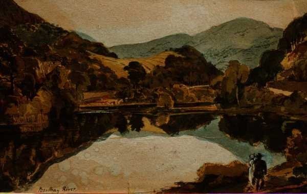 Brathay River nær Hawkshead, Cumbria af John Harden