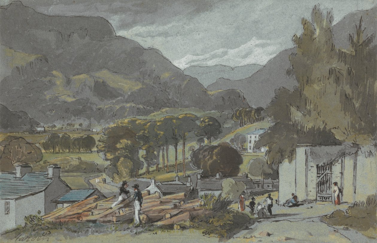 Fra Church Hill, Ambleside af John Harden