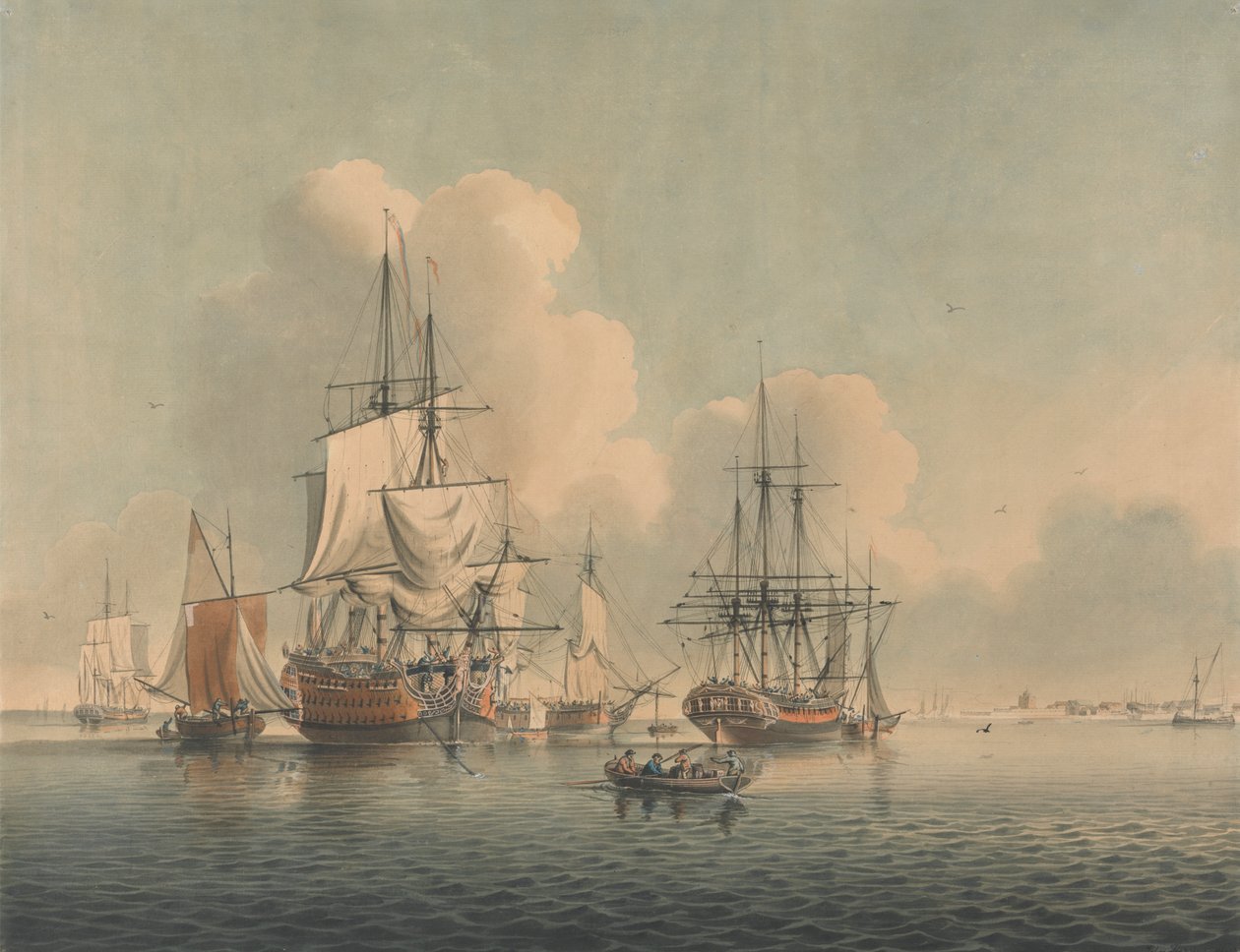 Krigsmænd, der ligger ude af Sheerness af John Harris