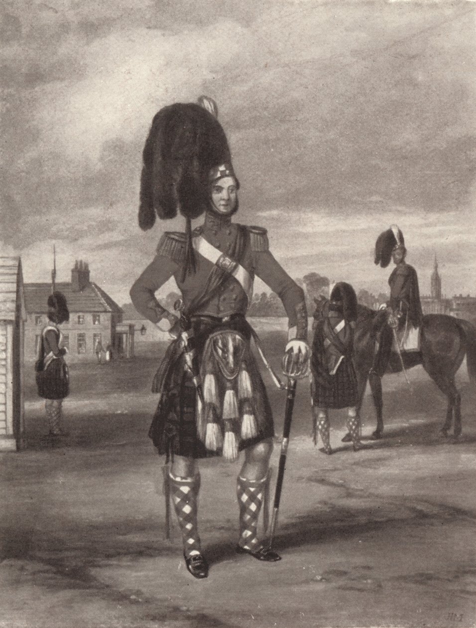 The 93rd Sutherland Highlanders Review Order, c1820-1870, 1909 af John Harris Junior