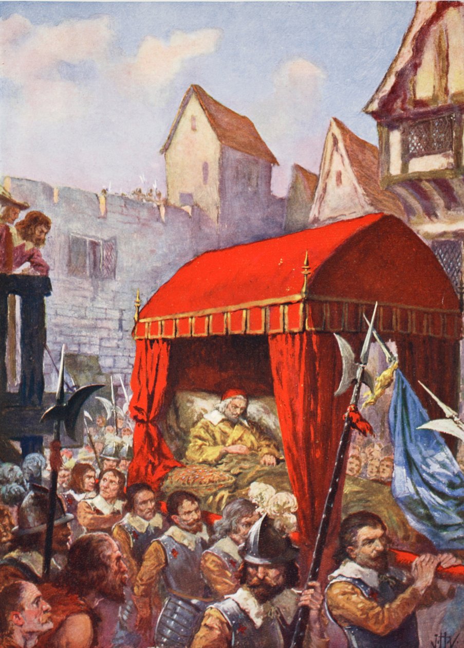 Kardinal Richelieus ankomst til Lyon, illustration fra 