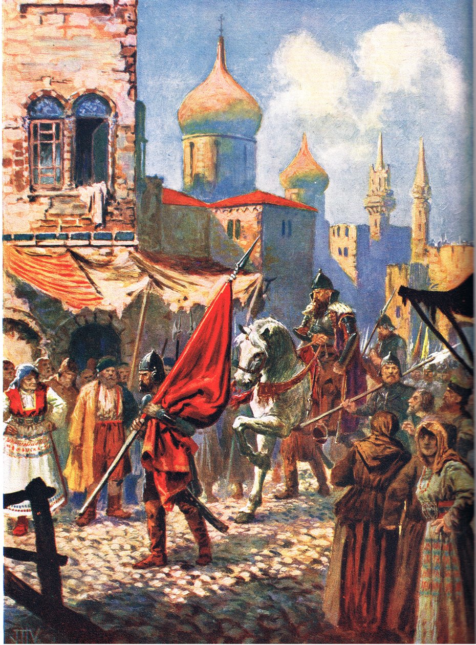 Ivan den grusommes tilbagevenden til Moskva, illustration fra 