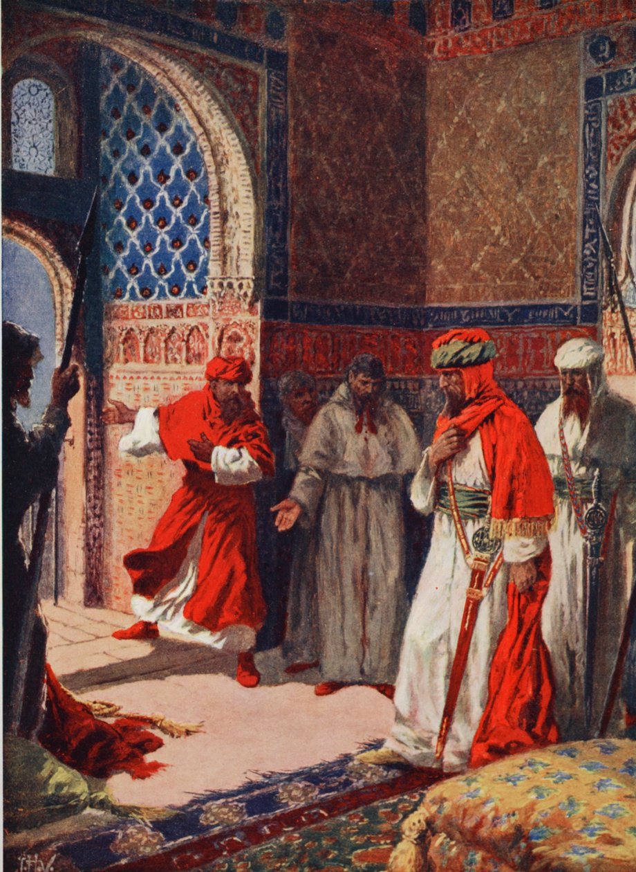 Boabdils sidste råd på Alhambra af John Harris Valda