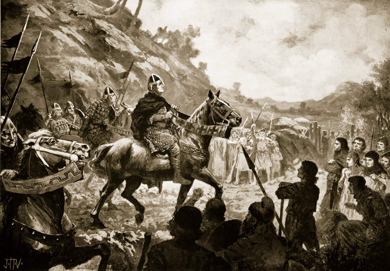 Vilhelm Erobrerens march ind i Wales af John Harris Valda