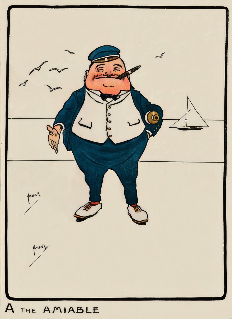 A den elskværdige / J. Hassall / Zeichnung, 1903 af John Hassall