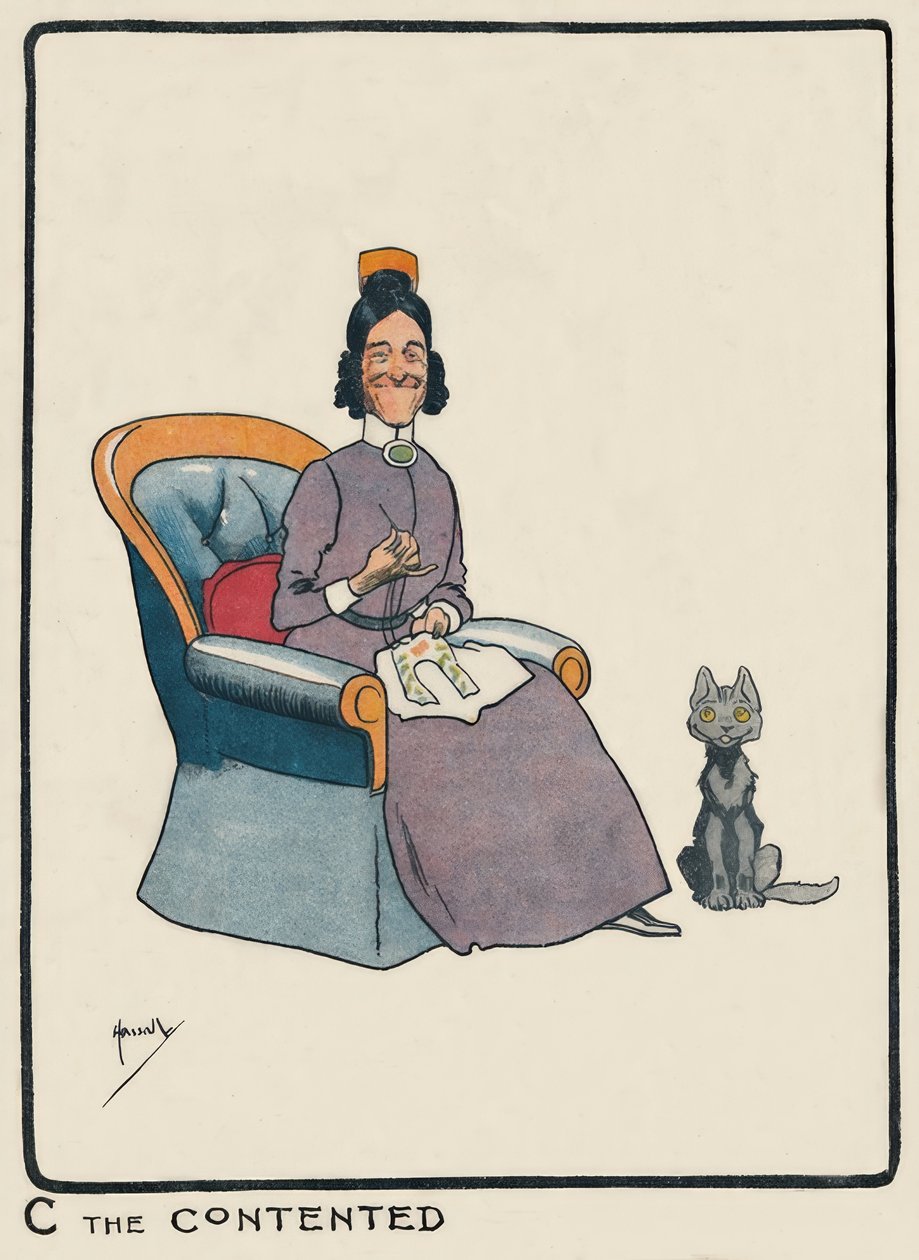 C den tilfredse / J. Hassall / Zeichnung, 1903 af John Hassall