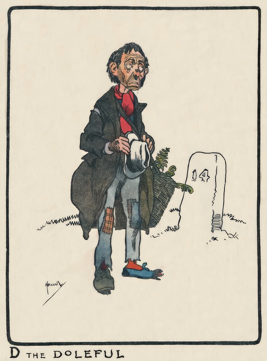 D the Doleful / J. Hassall / Zeichnung, 1903 af John Hassall