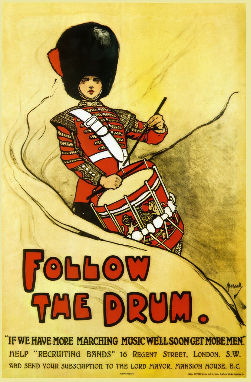 "Follow the Drum" / J. Hassall af John Hassall