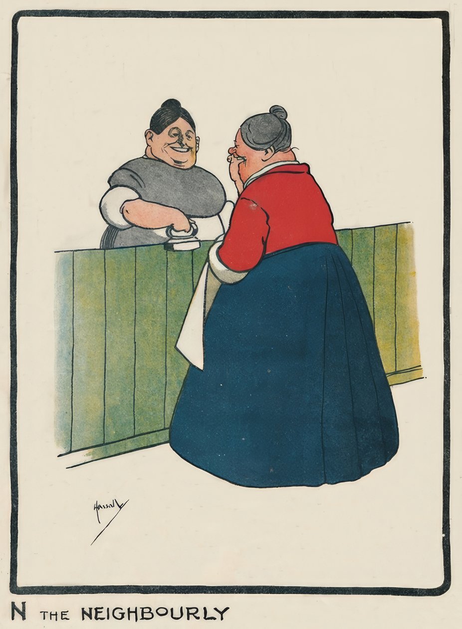 N the Neighbourly / J. Hassall / Zeichnung, 1903 af John Hassall