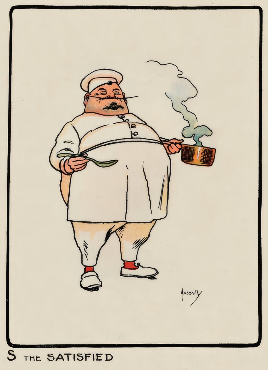 S den tilfredse / J. Hassall / Zeichnung, 1903 af John Hassall