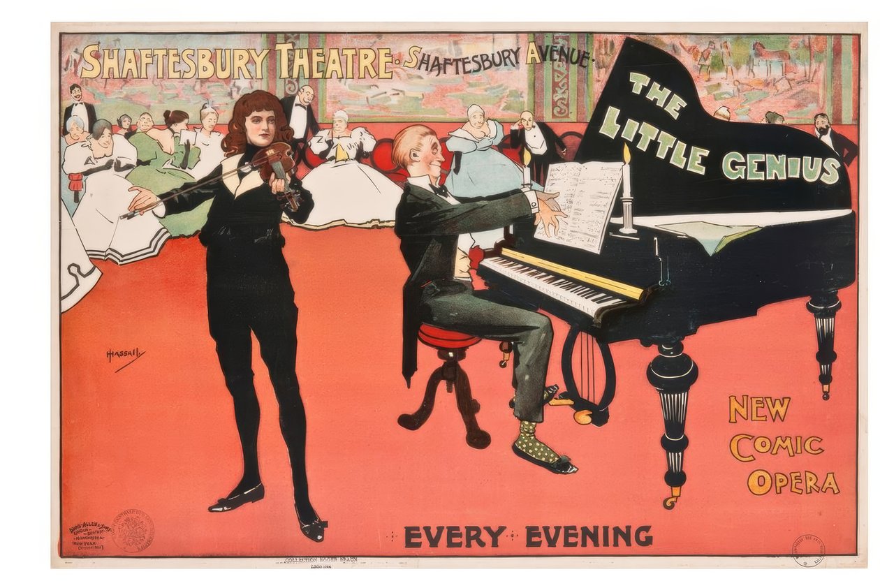 "Shaftesbury Theatre" / J. Hassall / Plakat, 1896 af John Hassall