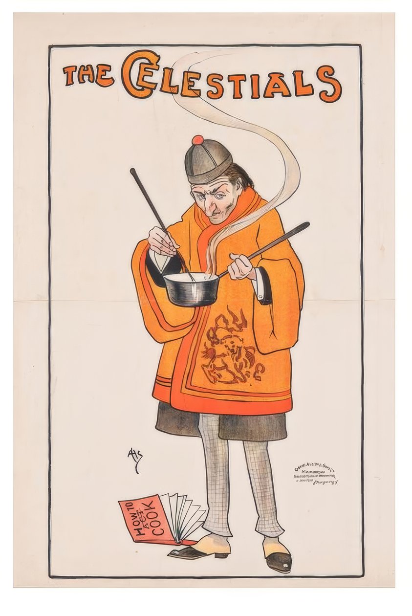 "The Celestials" / J. Hassalls / Plakat, 1895-1899 af John Hassall