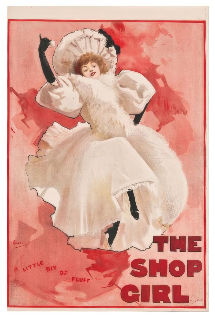 "The Shop Girl" / J. Hassall / Plakat, 1894 af John Hassall
