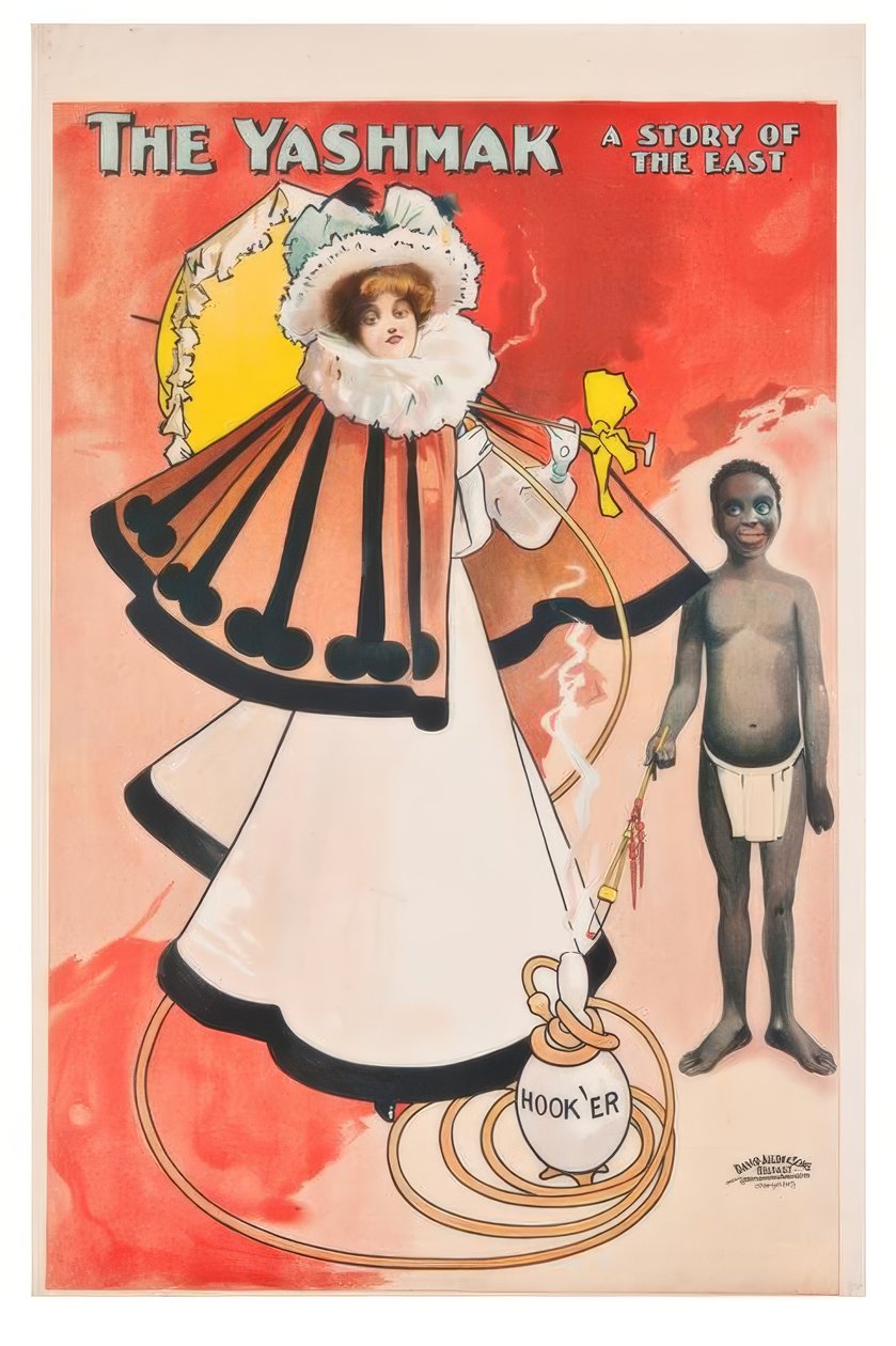 "Yashmak, en historie om østen" / J. Hassall / Plakat, 1897 af John Hassall