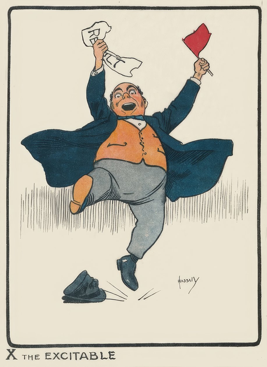 X the Excitable / J. Hassall / Zeichnung, 1903 af John Hassall