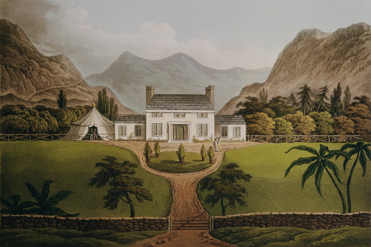 Bonapartes Mal-Maison i St. Helena, 1821 af John Hassell