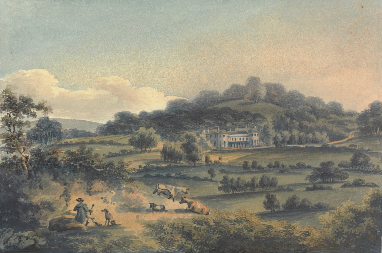 The Villa of - Groote Esq nær Bromley Kent af John Hassell