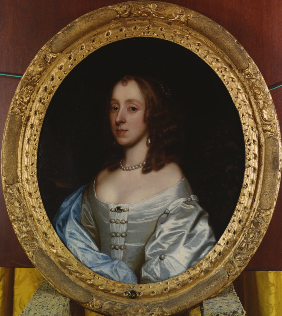 Portræt af Lady Paston (olie på lærred) af John Hayls