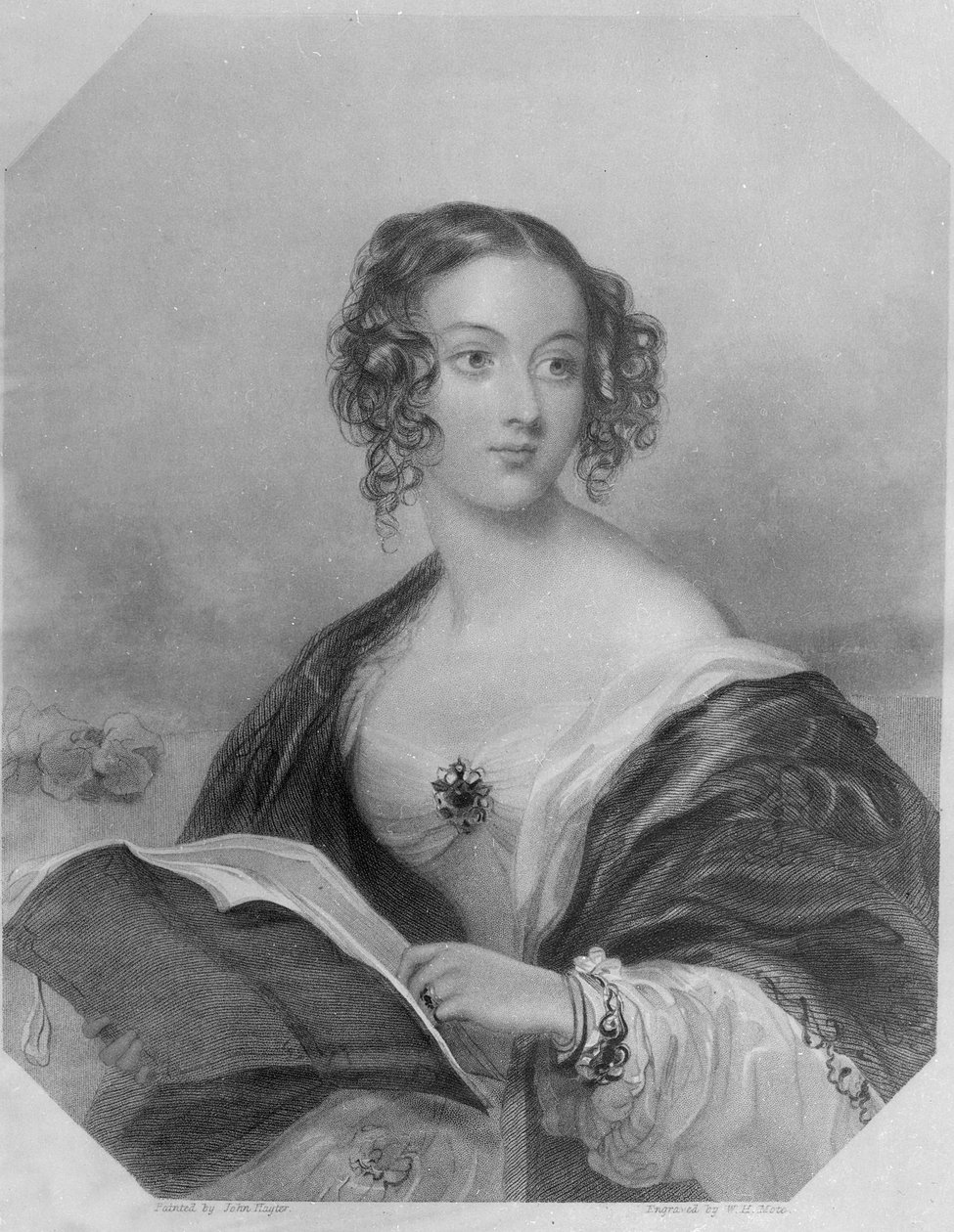 Emily Mary, grevinde Cowper (gravering) af John Hayter