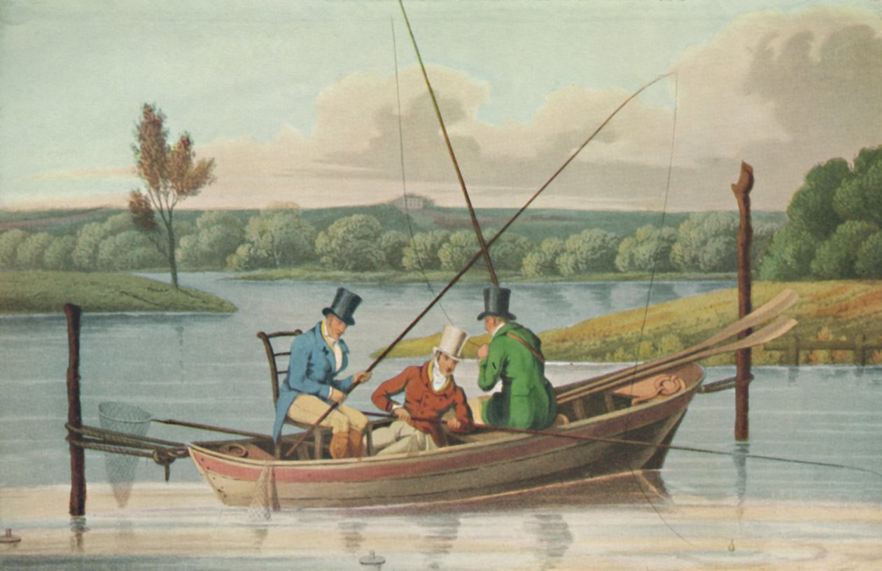 Fishing in a Punt, 1820, 1929 af John Heaviside Clark