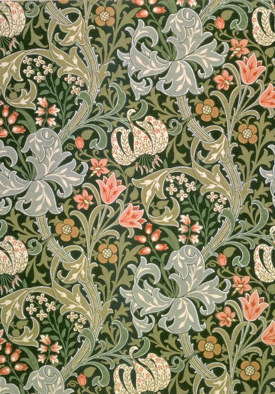 Golden Lily tapet, designet af John Henry Dearle (1860-1932) for Morris and Company, 1897 af John Henry Dearle