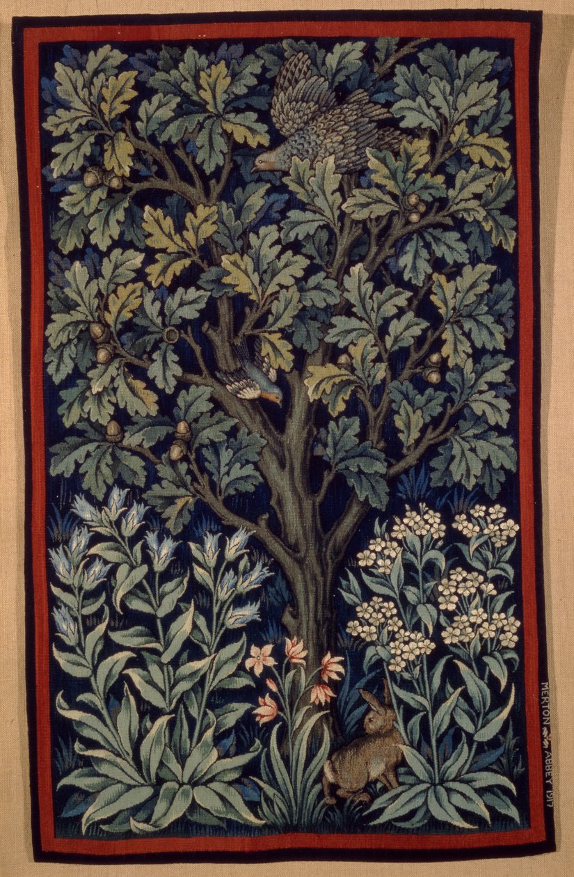 Hønefasan, lavet af Morris & Co. 1917 (tæppe) af John Henry Dearle