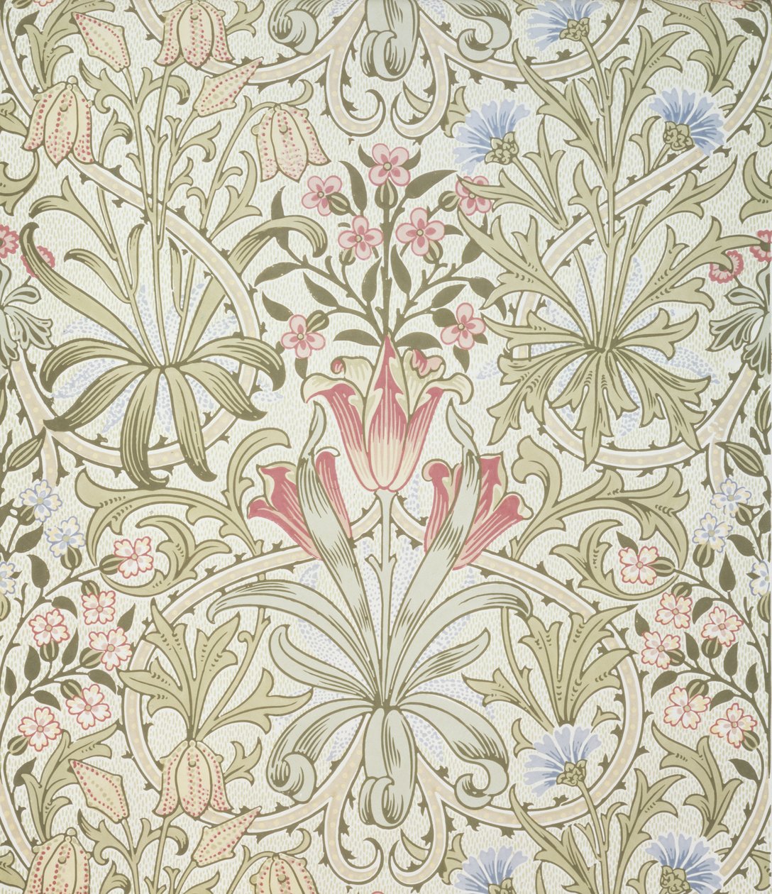 Persisk tapet, designet af John Henry Dearle (1860-1932) for Morris and Company af John Henry Dearle