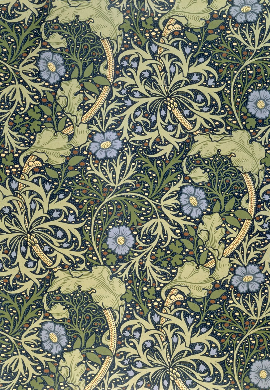 Tapet af tang, designet af John Henry Dearle (1860-1932) for Morris and Company, 1901 af John Henry Dearle