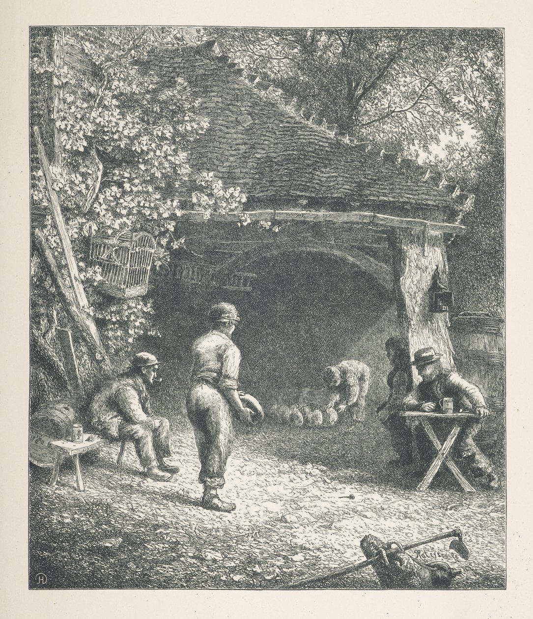 Plade 30. Pastoral scene, fra 