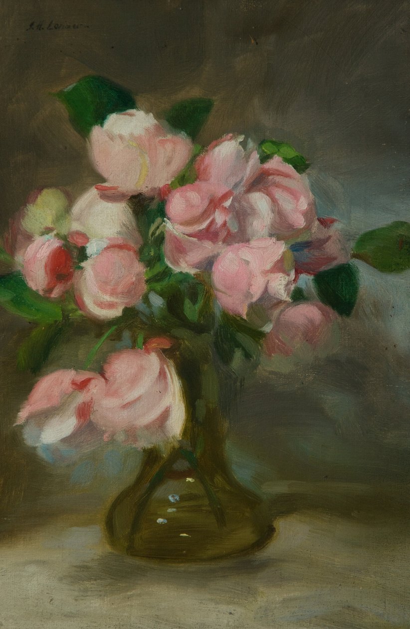 Stilleben med en vase med blomster af John Henry Lorimer