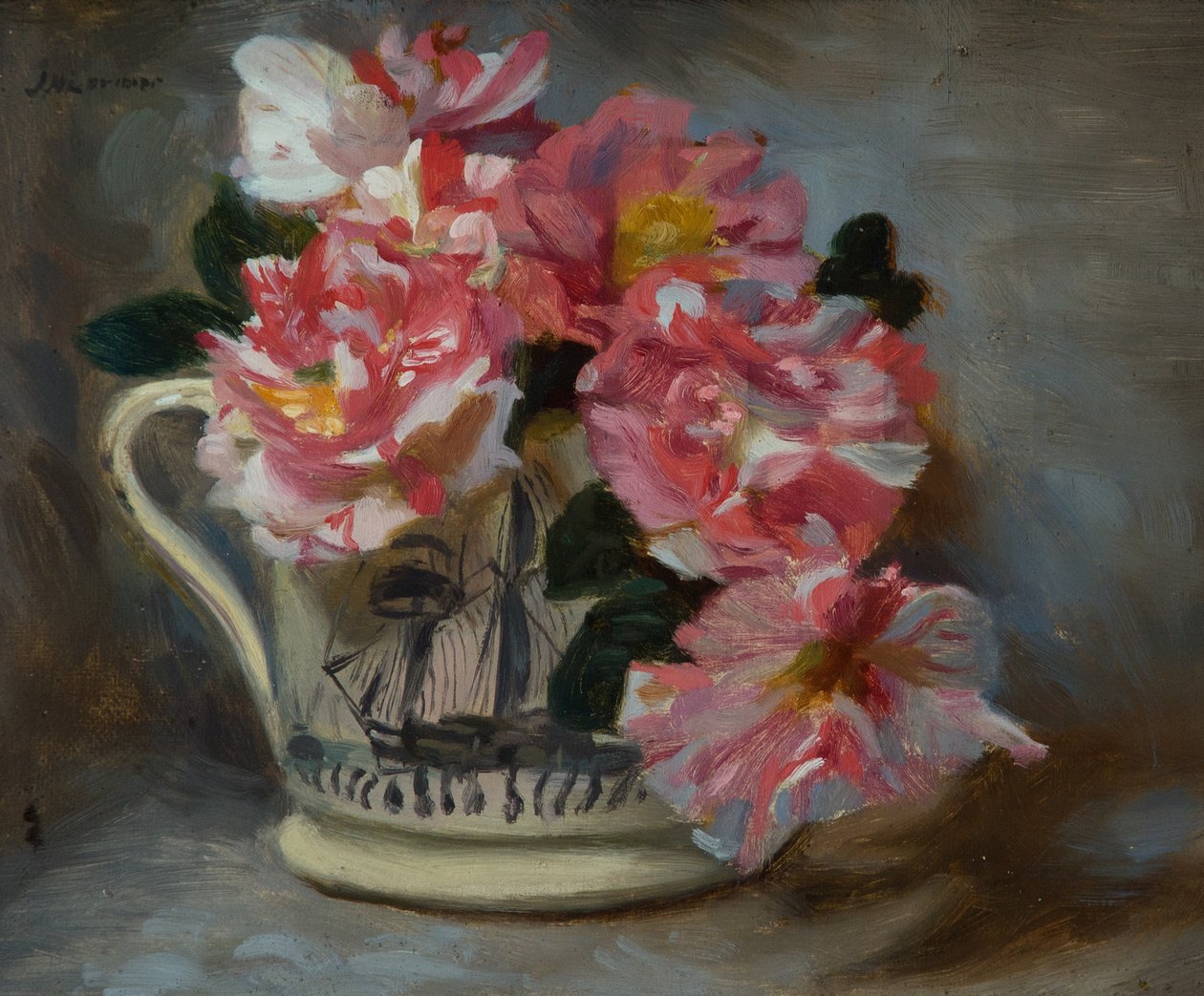 Stribede roser i et skibskrus af John Henry Lorimer