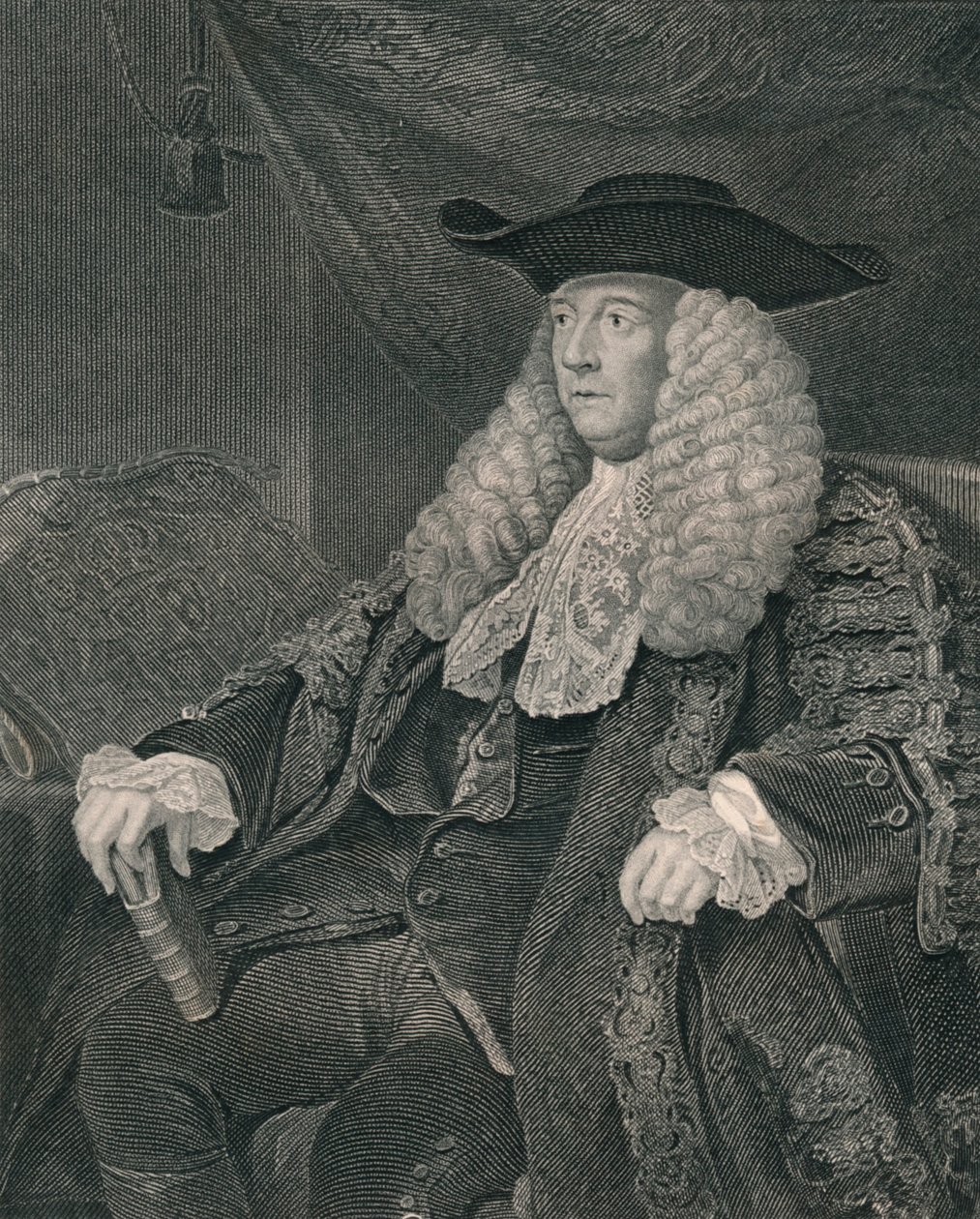 Charles Pratt, første jarl Camden, begyndelsen af midten af det 19. århundrede. af John Henry Robinson