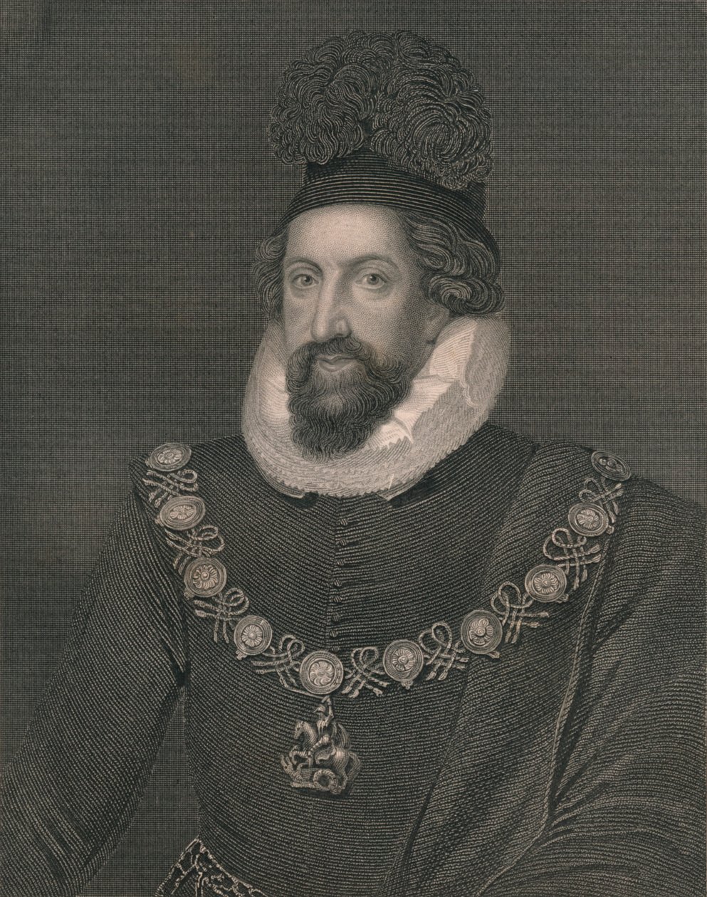 Thomas Howard, jarl af Suffolk, ca. 1600, begyndelsen af midten af det 19. århundrede. af John Henry Robinson