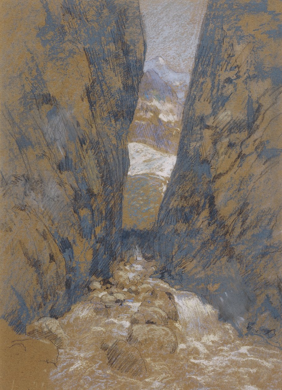 En bjergkløft af John Henry Twachtman