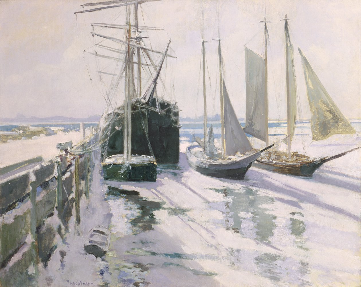 Connecticut Shore, Winter, ca. 1893 af John Henry Twachtman