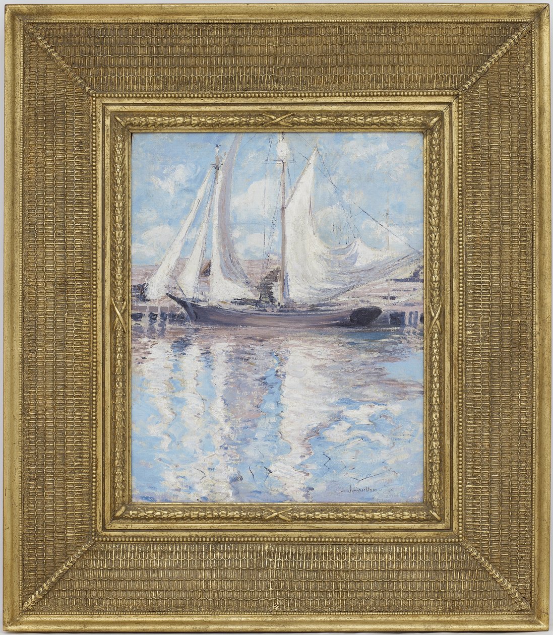Tørringssejl, ca.1900 af John Henry Twachtman