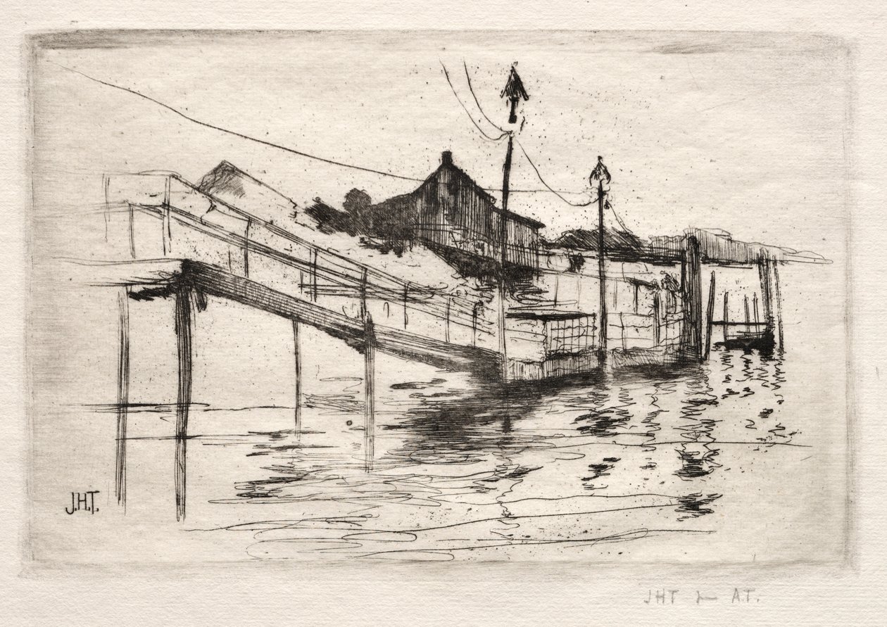 Gangbro, Bridgeport, Connecticut. af John Henry Twachtman