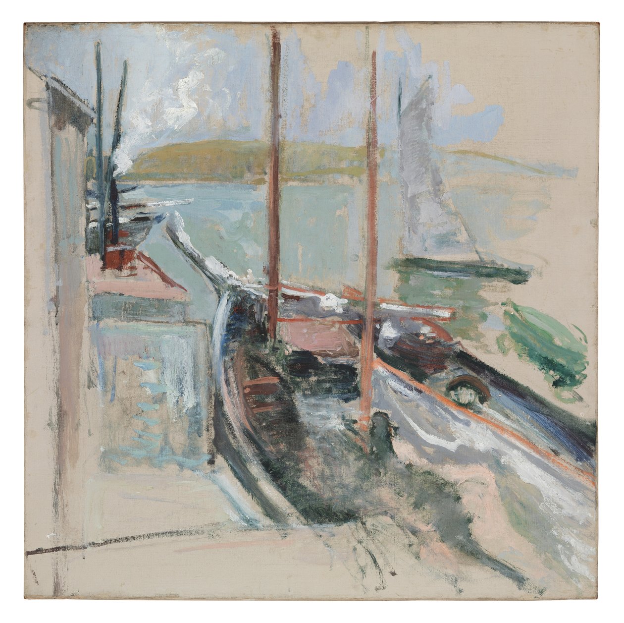 Havnescene af John Henry Twachtman