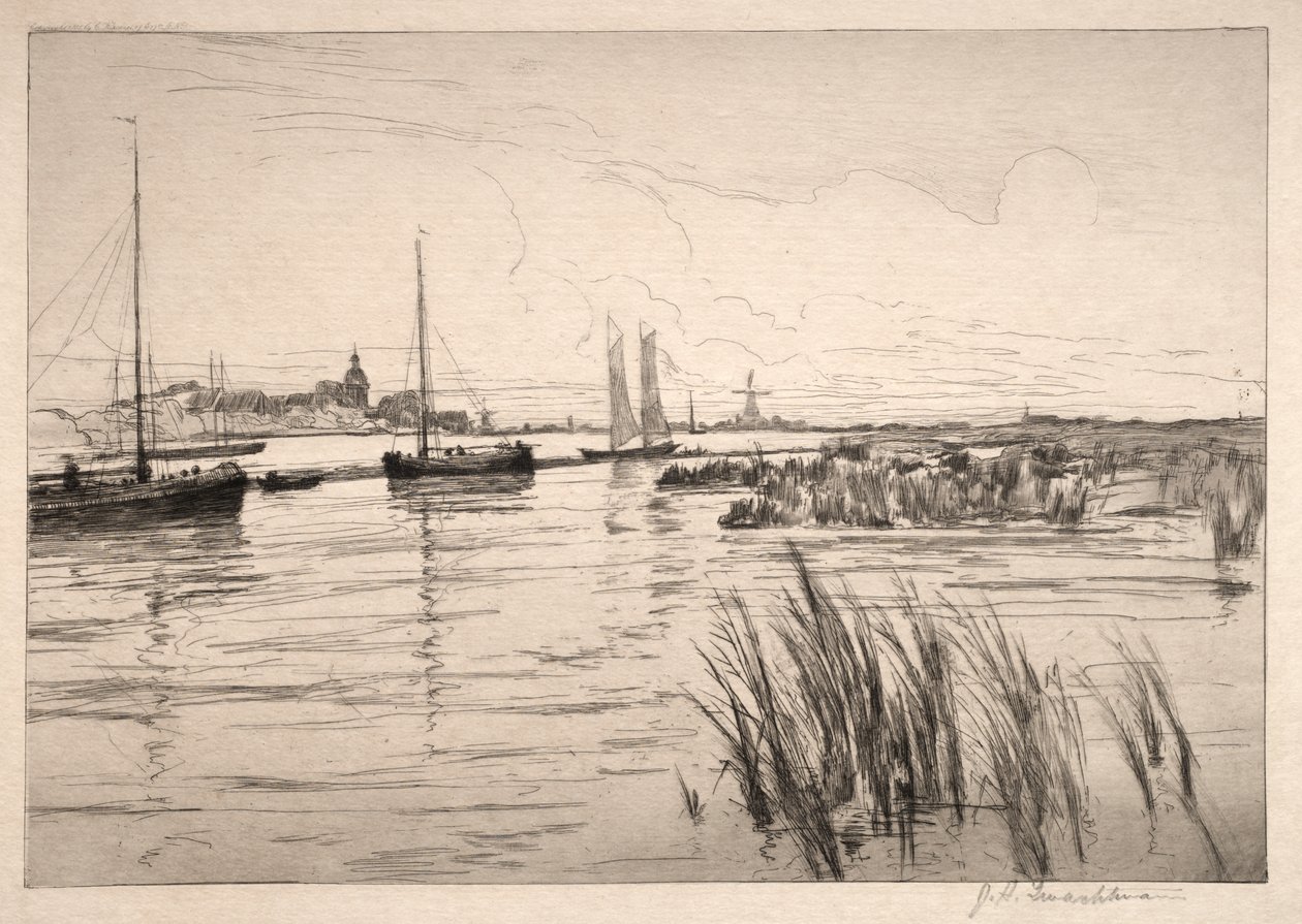 Holland Dykes af John Henry Twachtman
