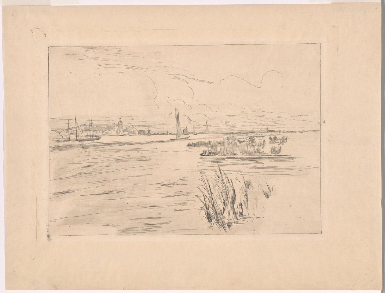 Holland Dykes af John Henry Twachtman