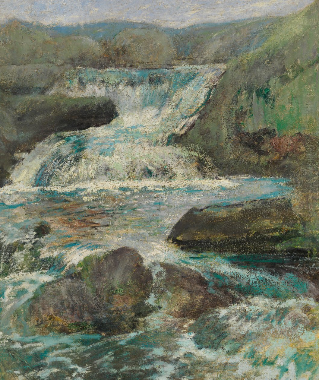 Horseneck Falls, ca. 1889-1900. af John Henry Twachtman