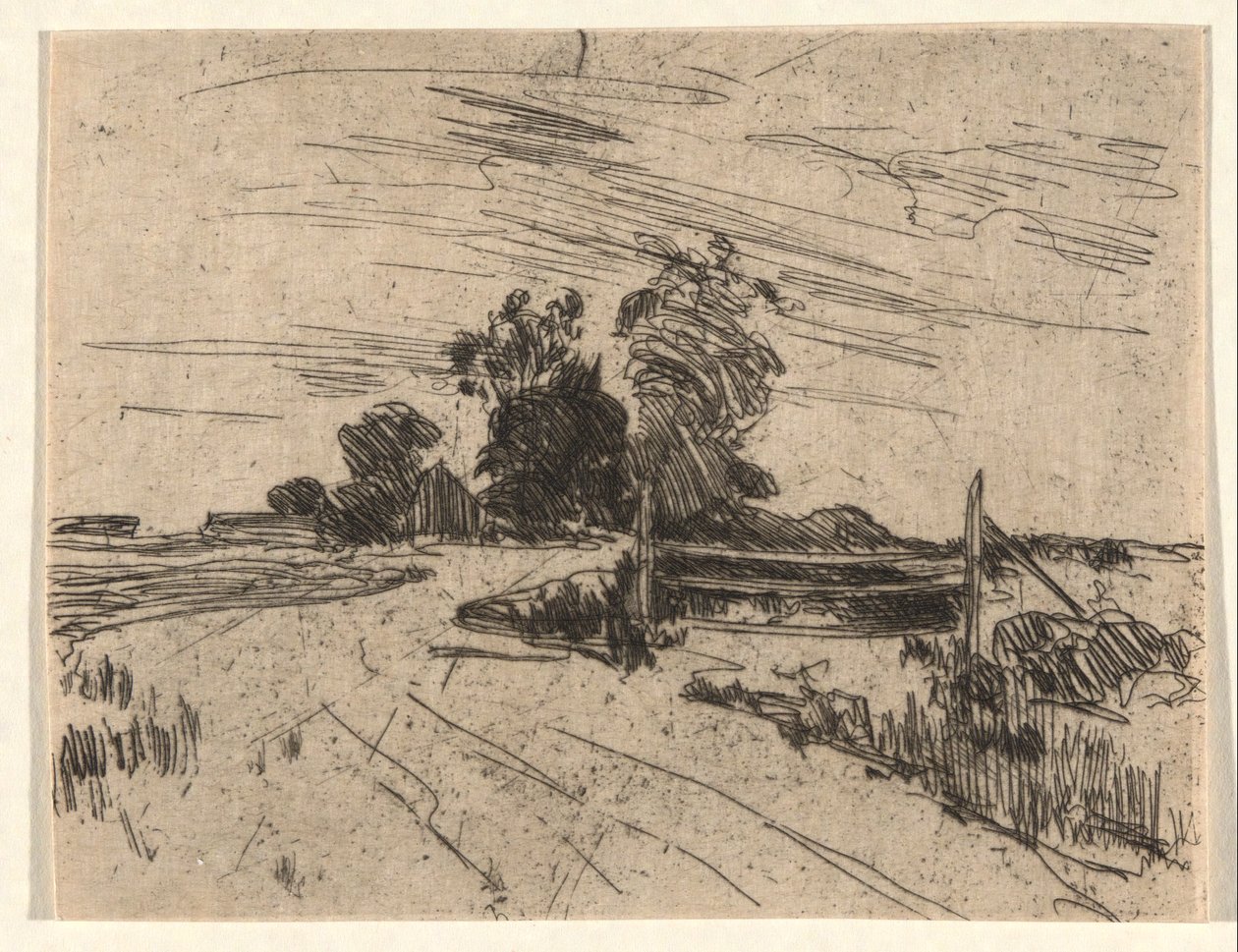 Vej med Hegn af John Henry Twachtman