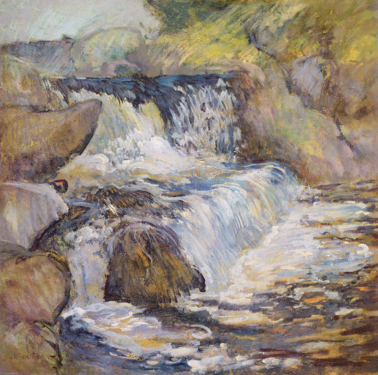 Kaskaden, ca. 1889 af John Henry Twachtman