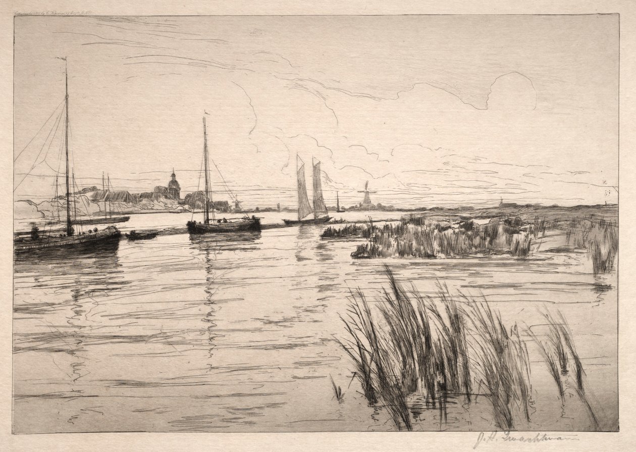 Holland Dyke. af John Henry Twachtman