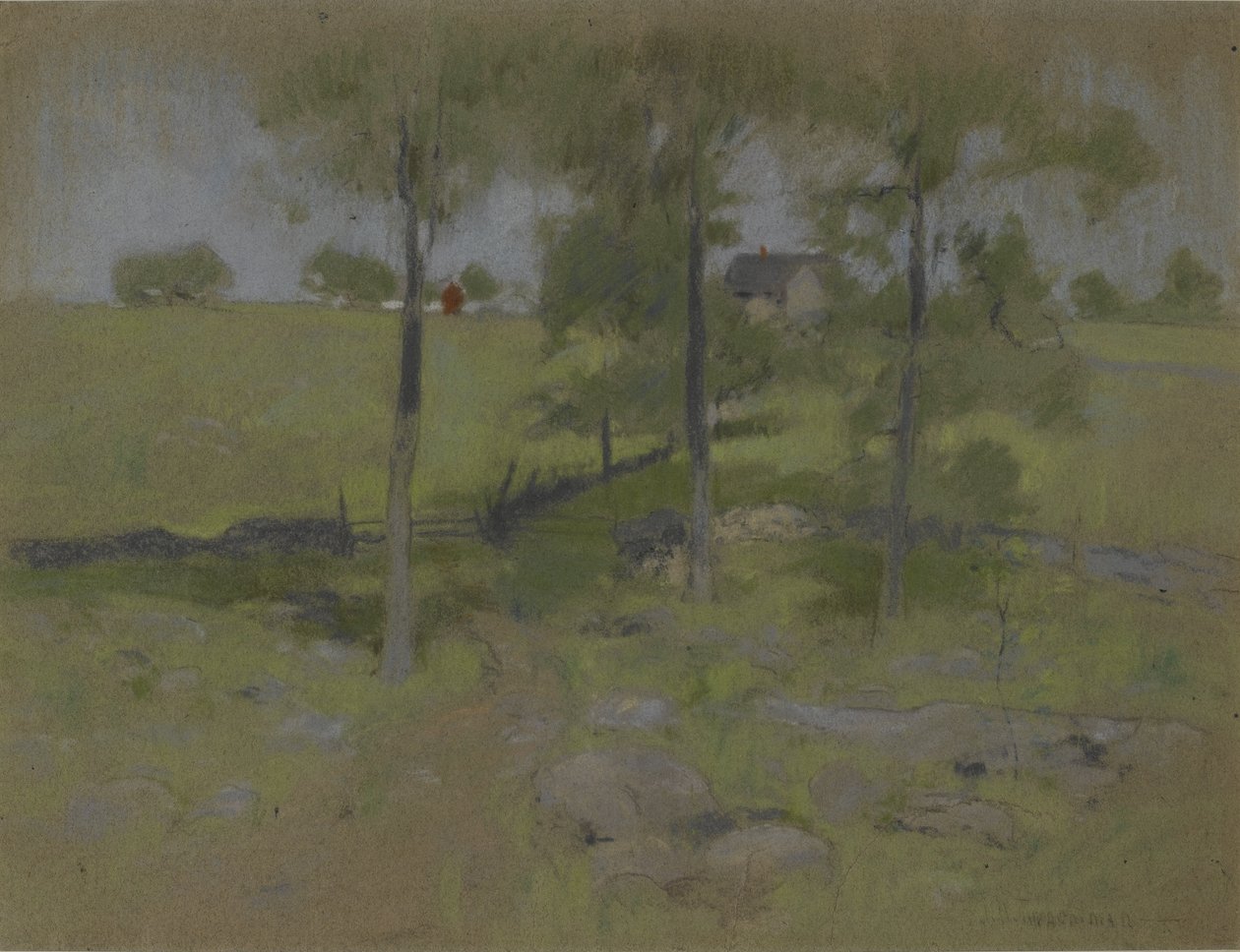 Tre træer, c.1888-95 af John Henry Twachtman