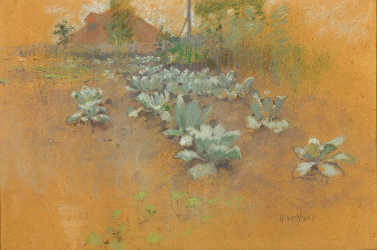 Tobaksplaster, ca. 1895-1899 (pastel på brunt papir) af John Henry Twachtman