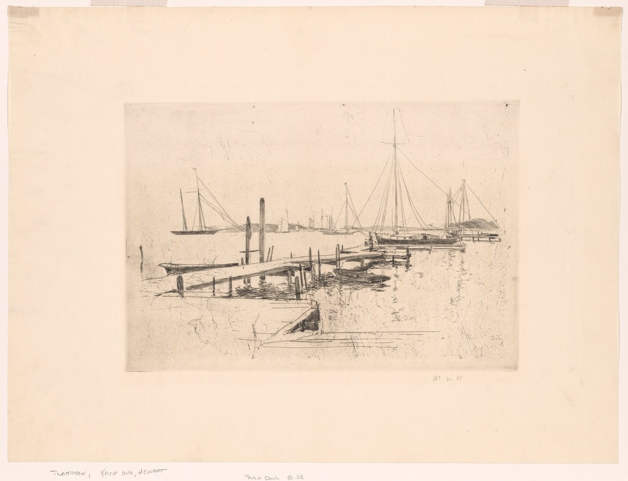 Yacht Dock af John Henry Twachtman