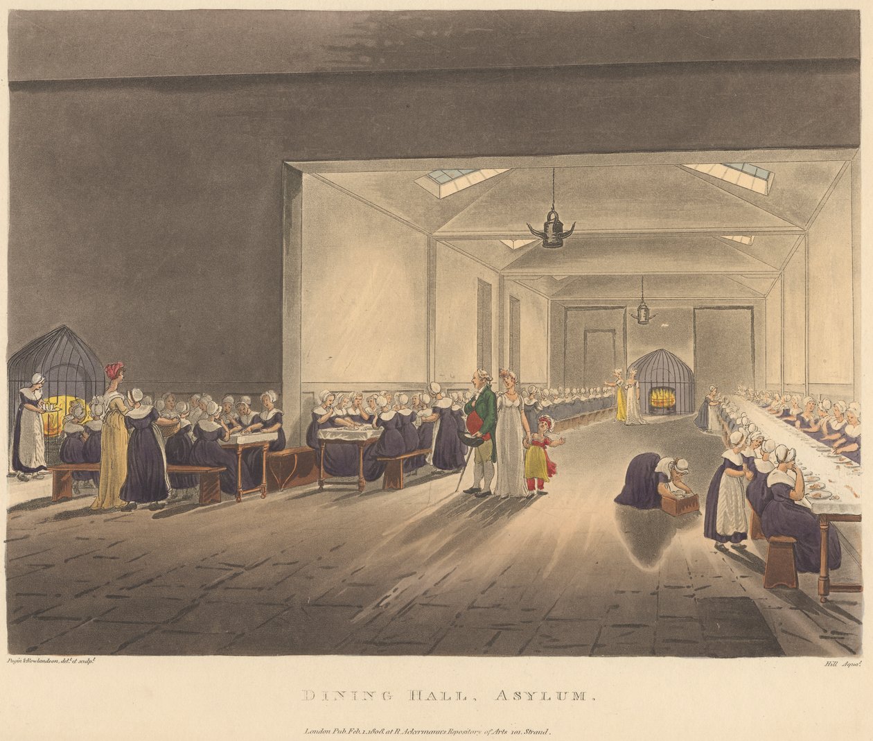 Spisesal, Asyl af John Hill