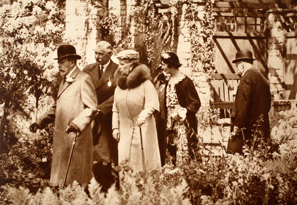King George og Queen Mary ved Chelsea Flower Show, 1930