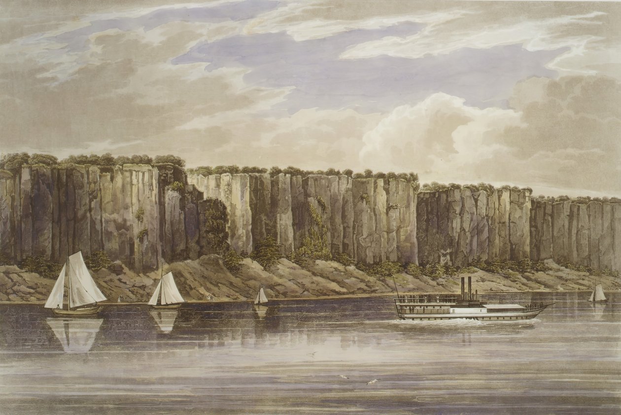Palisades nr. 19, Hudson River Portfolio, 1823-24. af John Hill
